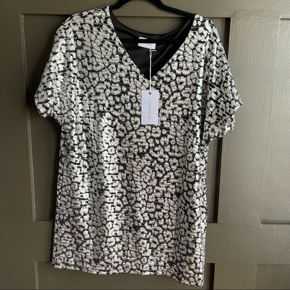 Ladies New Adrienne burnout animal‎ print shift dress adri 2398 new - Picture 4 of 5